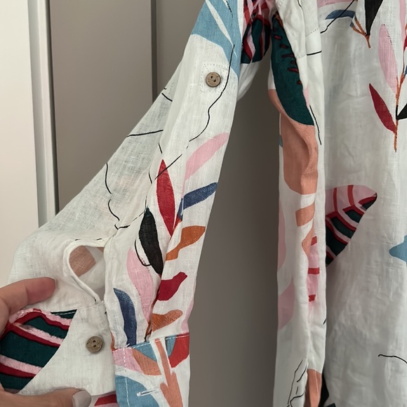 Linen top, colorful - Picture 3 of 5